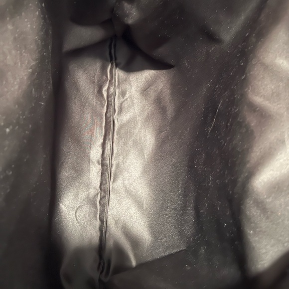 💯Authentic Yves Saint Laurent Kahala Pink Canvas & Velvet YSL Logo Tote Bag - Picture 8 of 11